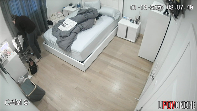 The camera captured the sexy ass of a seductive beauty pulling up her panties