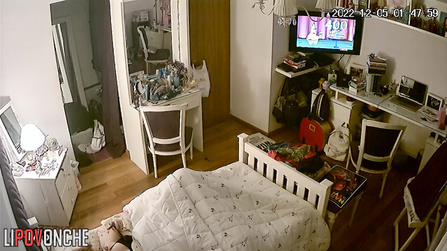 The girl is actively moving her sexy legs during a pleasurable orgasm