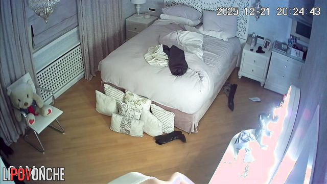 Her bedroom and house are under surveillance, oops