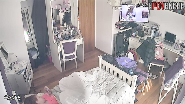 Her private thoughts recorded by silent devices, look