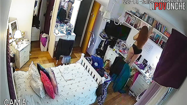 Her routine is, as always, under surveillance, look