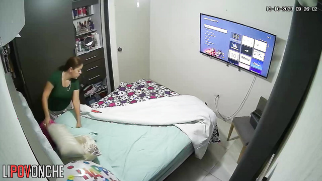 She was completely absorbed in masturbation, look