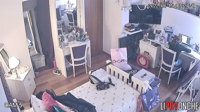 One of her peers installed a camera here, home scenes