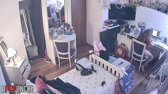 One of her peers installed a camera here, home scenes