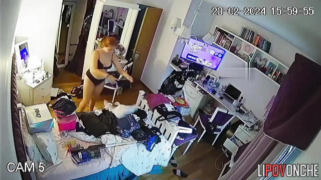 One of her peers installed a camera in the bedroom