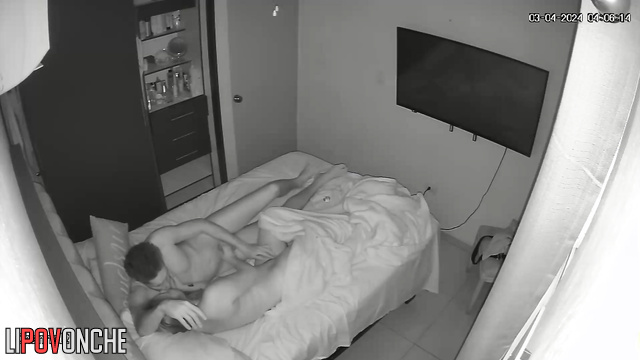 He likes to lick her sweaty ass during sex, spy cam