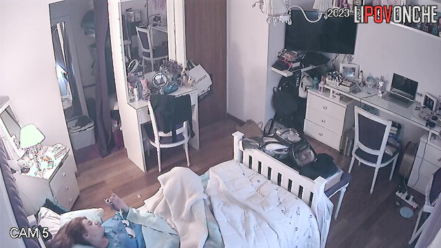 She decided to masturbate instead of reading, look