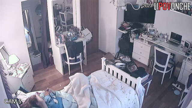 She decided to masturbate instead of reading, look