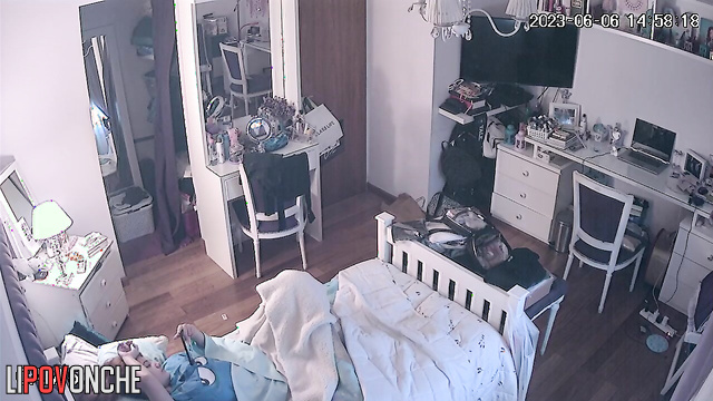 She decided to masturbate instead of reading, look