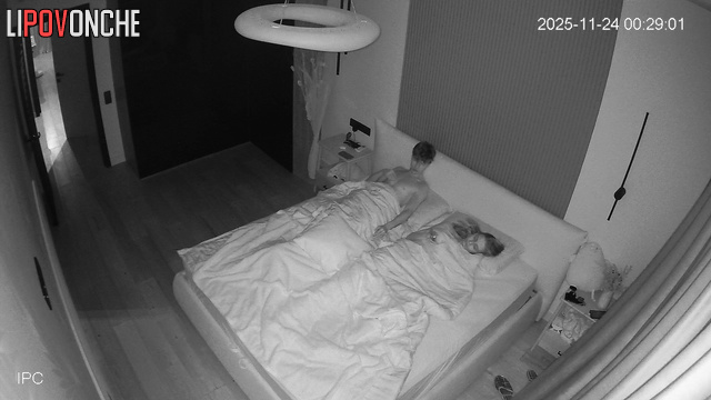 Young couple gets ready for a sleep - watch their night naked routine