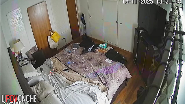 Look at private life of ginger chick with big ass in her bedroom
