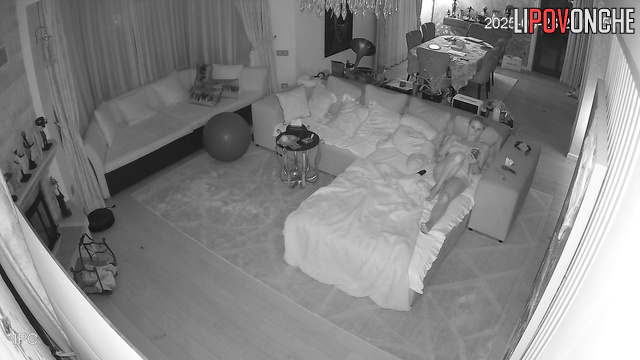 Their camera in living room was working all day so see their cozy evening