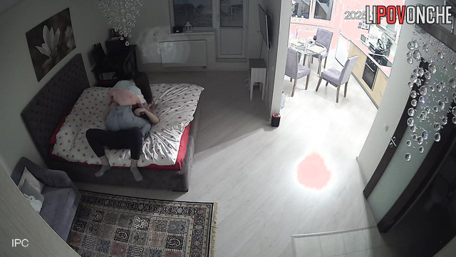 This is their first sleepover together, spy camera