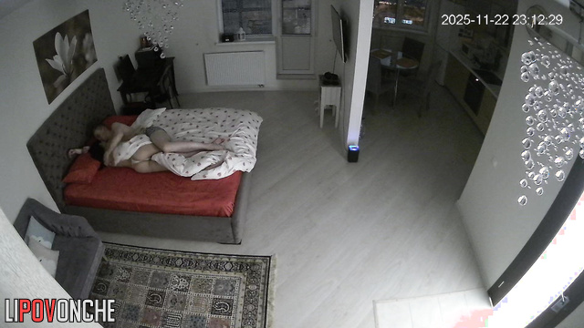 The young husband spends a long time trying to convince his skinny wife to fuck