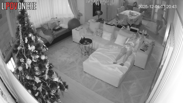 The husband treated his wife to a New Year's dance and some hot fucking