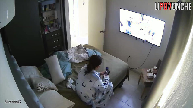 Spectacular housewife relaxed under her lover's tender caresses