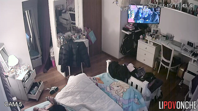 She is very lazy and constantly lies around, look