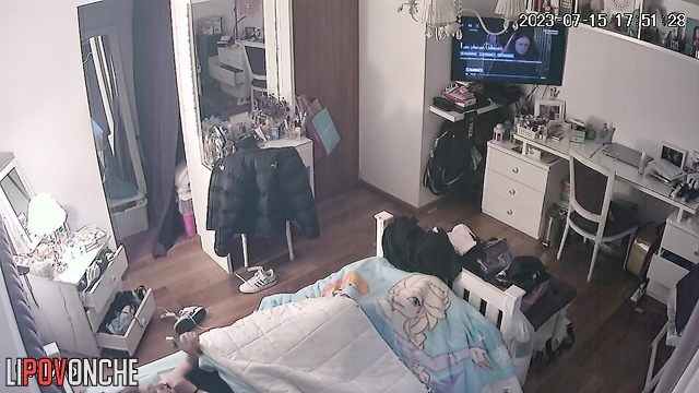 She is very lazy and constantly lies around, look