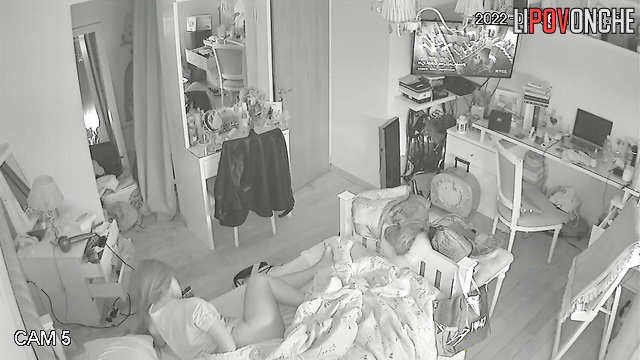 A hidden camera captured a young student's seductive butt in sexy panties