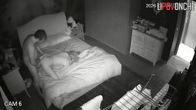 Skinny wife gave her husband a blowjob while he was relaxing after a shower