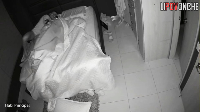 A young wife with a shaved pussy takes great pleasure in her husband's caresses