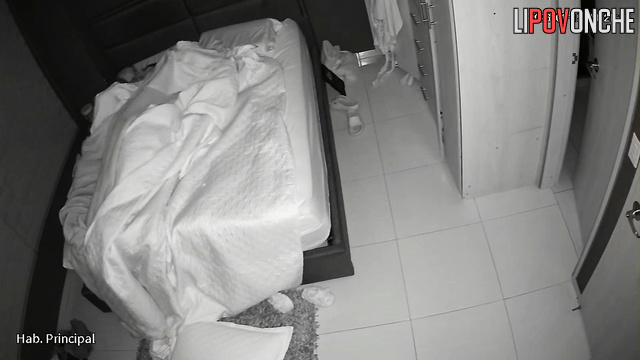 A young wife with a shaved pussy takes great pleasure in her husband's caresses