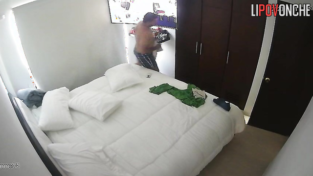 An aroused man vigorously fucks his curvy wife and cums inside her shaved pussy