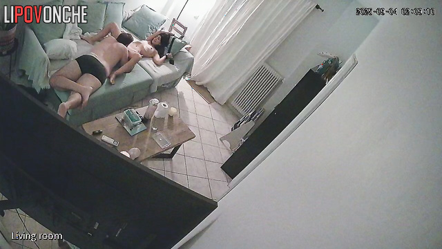 The pretty brunette pulled out the sofa bed, where lover fucked her