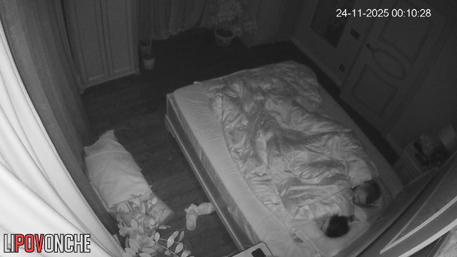 The skinny girl was just going to take a nap, but she got fucked by her husband