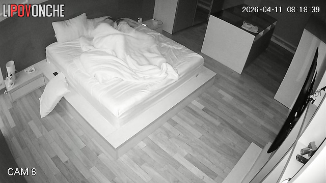 The sleepy wife became very aroused by her husband's erect cock.