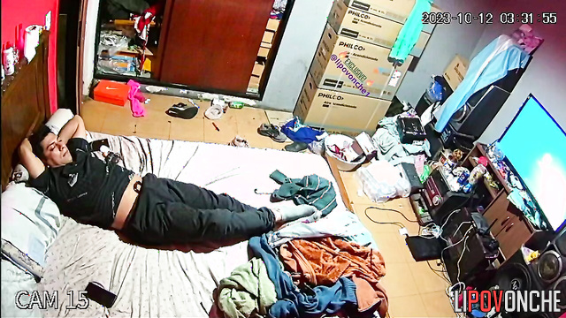They did everything on this bed (night hidden cam)