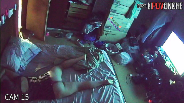 They did everything on this bed (night hidden cam)