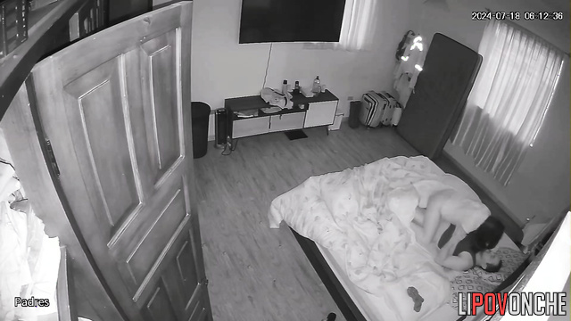 Husband was unexpectedly awakened by horny wife for hot sex