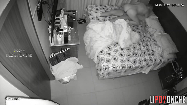 A pretty young blonde happily sits down on her husband's erect cock