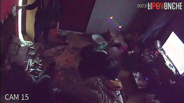 An aroused husband places his wife in the doggystyle position so he can fuck her hard