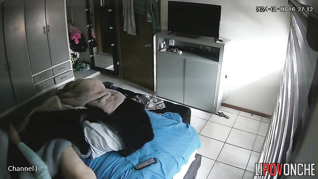The aroused man eagerly jerks off after a pleasurable blowjob from a sexy brunette