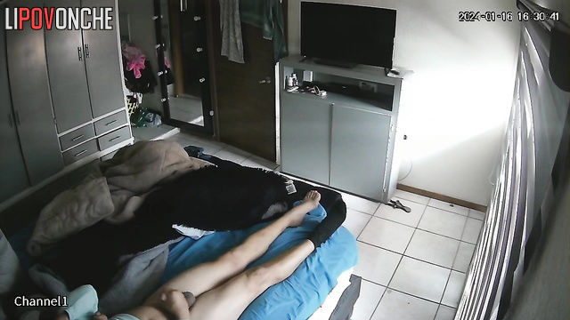 The aroused man eagerly jerks off after a pleasurable blowjob from a sexy brunette