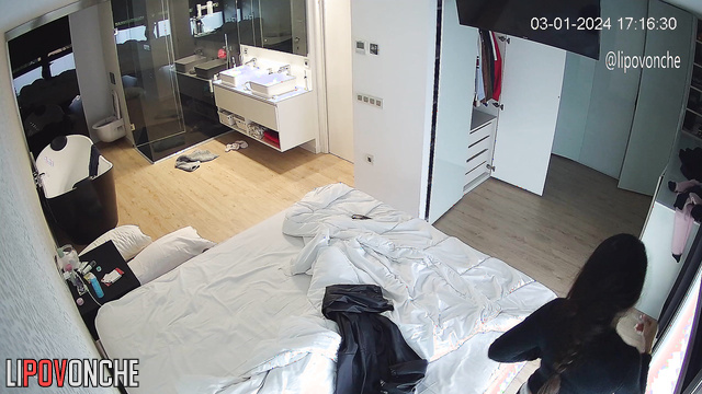 A hidden camera captured the alluring tits and sexy ass of a stunning brunette
