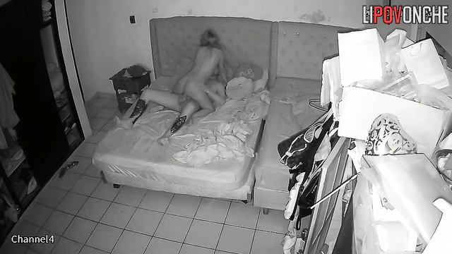 The tattooed husband is crazy about his wife's seductive butt