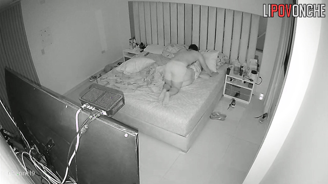 The aroused husband woke his wife up by eagerly licking her big butt