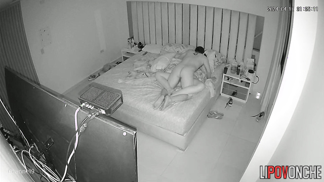 The aroused husband woke his wife up by eagerly licking her big butt
