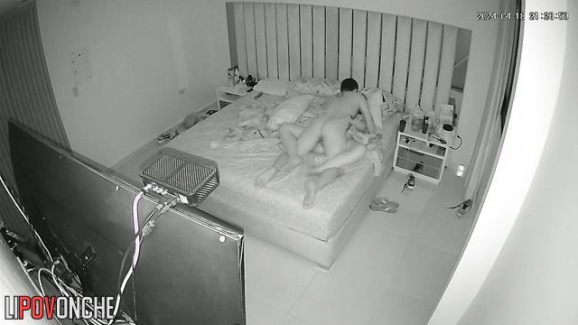The aroused husband woke his wife up by eagerly licking her big butt