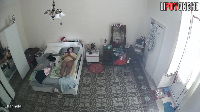 A stylish brunette has a shaking orgasm while watching porn on her phone