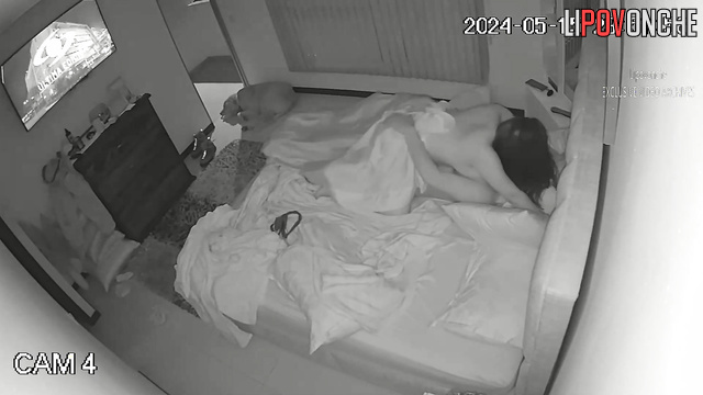 A horny, curvy beauty convinces her older husband to fuck her that evening