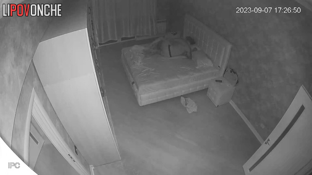 After work, the husband caresses and vigorously fucks his sleepy wife