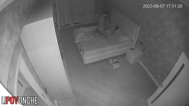 After work, the husband caresses and vigorously fucks his sleepy wife