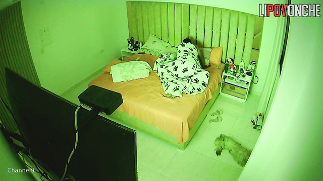Unknown people installed a camera right in their bedroom
