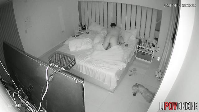 Unknown people installed a camera right in their bedroom