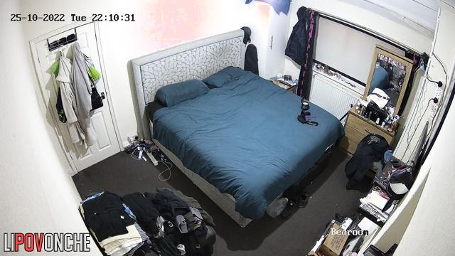 Very skinny man standing naked and doesn't know what to do