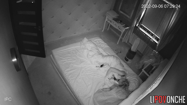 Babe hugs cute furry friend in her sleep, cute tape